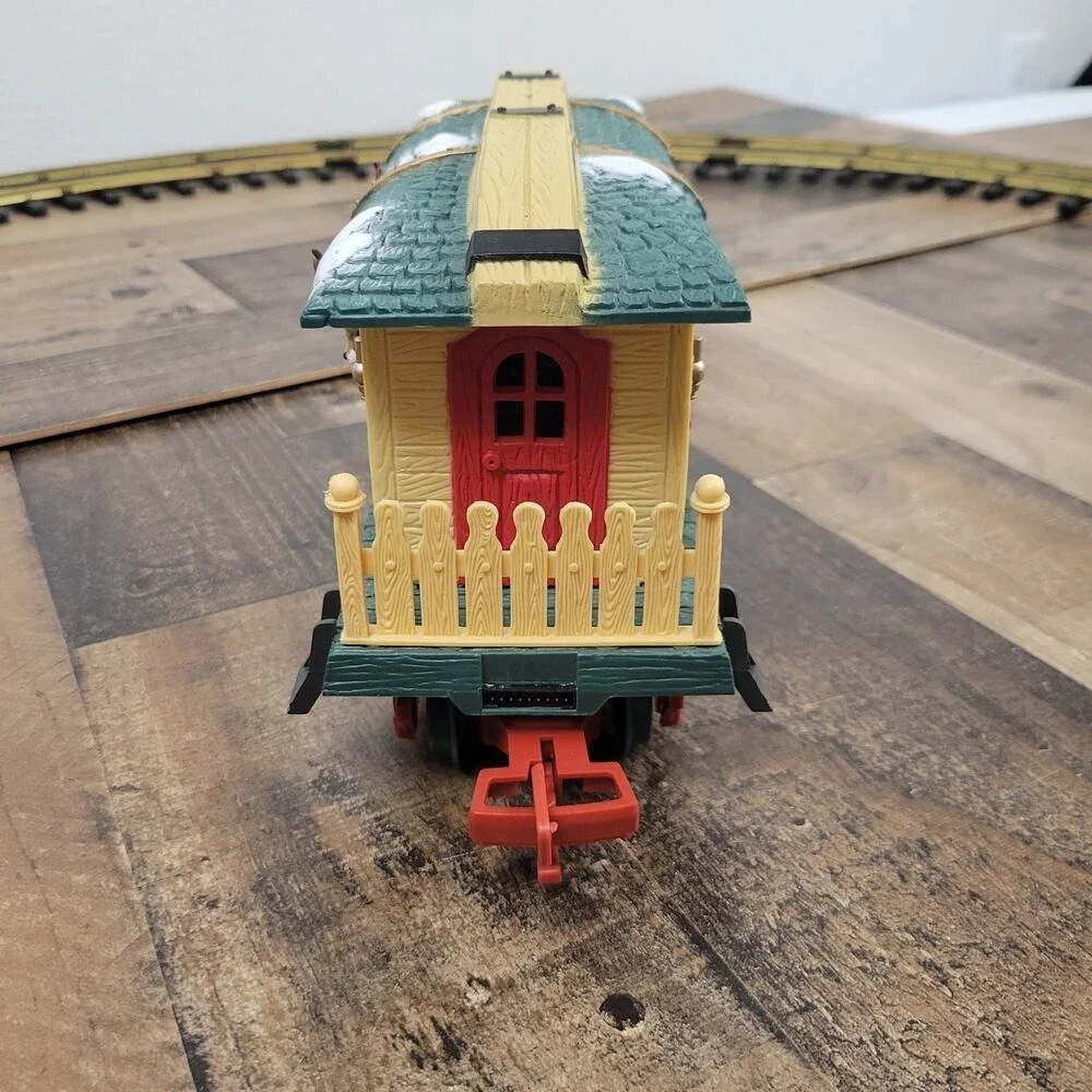 Dillard New Bright Holiday Express Reindeer Stable Christmas Train Rare Red Sign